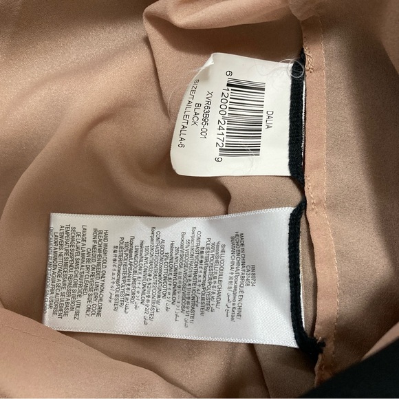 BCBG MAXAZRIA Dalia Lace Elegant Black and Nude Dress Party Cocktail Sz 6 - Picture 11 of 14